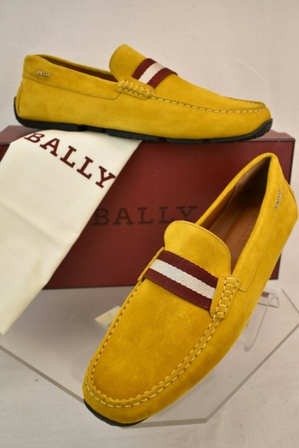 bally suede loafers