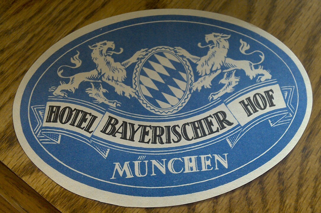 Luggage Tag for Hotel Bayerischer Hof Munich-image