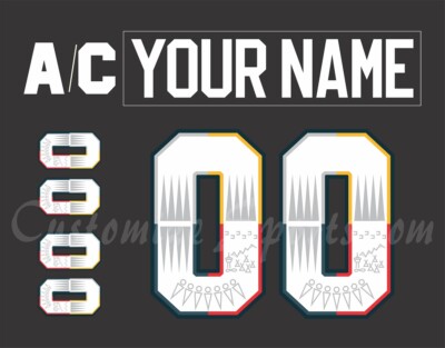 Calgary Flames Customized Number Kit for 2022-23 Indigenous Celebration Uniform