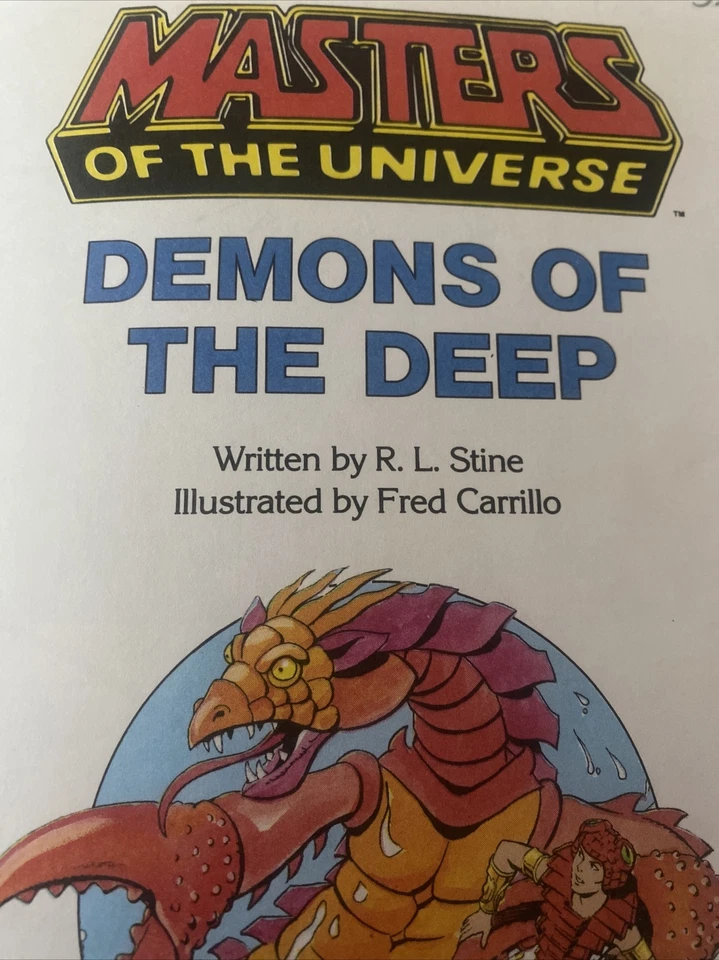 Vintage MASTERS OF THE UNIVERSE DEMONS OF THE DEEP GOLDEN BOOK 1985 R.L. STINE - Image 3 of 4