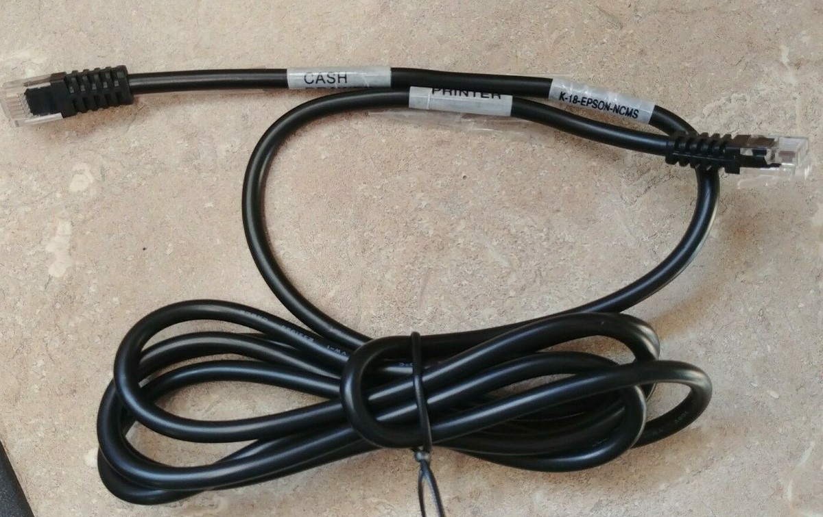 M-S Cash Drawer 6-Pin Kick Cable Fits EPSON Printer to
