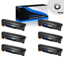 6PK CB436A Black Toner Cartridge for HP 36A LaserJet Pro P1505 P1505n M1522nf
