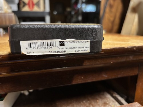 Brown and Sharpe 0-6” Digital Caliper w/ Metric Standard Gage w/ Depth Foot New - Picture 5 of 5