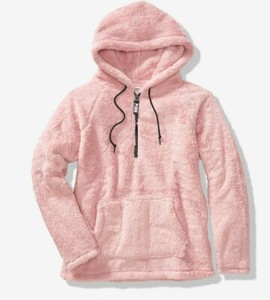 teddy half zip sweater