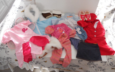 SMOBY ROBY   24'' LARGE Bundle oF GIRLS CLOTHES, COAT, BOOTS, FAIRY, SUIT - LOTS