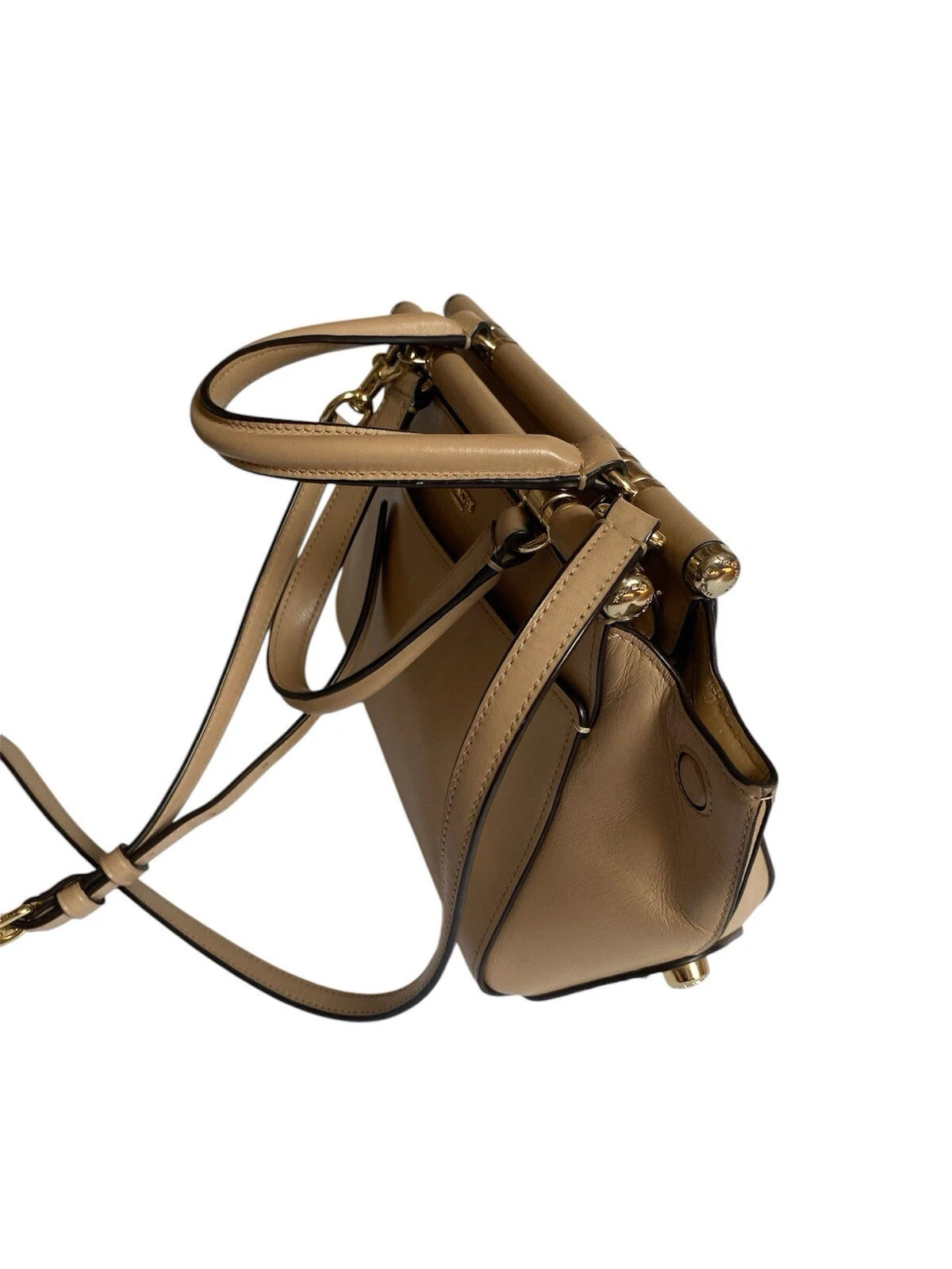 Coach Grace Bag 20 borsa borsa a tracolla in vera pelle beige