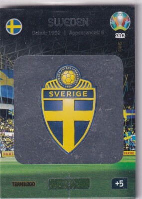 Panini Adrenalyn XL UEFA Euro EM 2020 No. 316 Sweden Team Logo