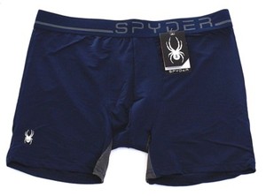 Spyder 3 Pack Boxer Brief Uomo Taglia M (32-34) – Nero E Blu – Nylon/Spandex - Foto 4