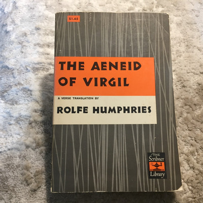 The Aeneid Of Virgil Rolfe Humphries 1964 Charles Scribner's Sons Classic Book