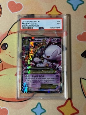 2015 POKEMON XY BREAKTHROUGH #64 M MEWTWO EX PSA 7 | eBay