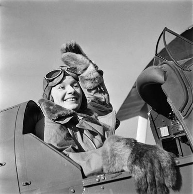 Female ferry pilot Pauline Gower head women's branch Air Transport- Old Photo