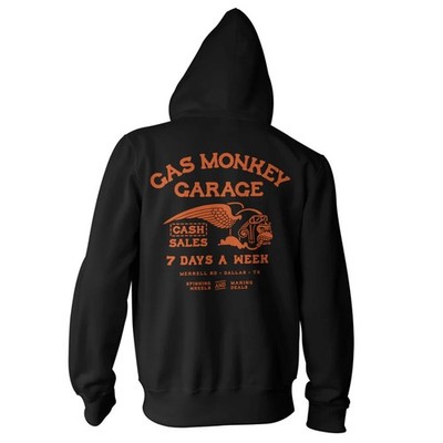 GMG Cash Monkey Hoodie mit Reißverschluss schwarz Größe XL