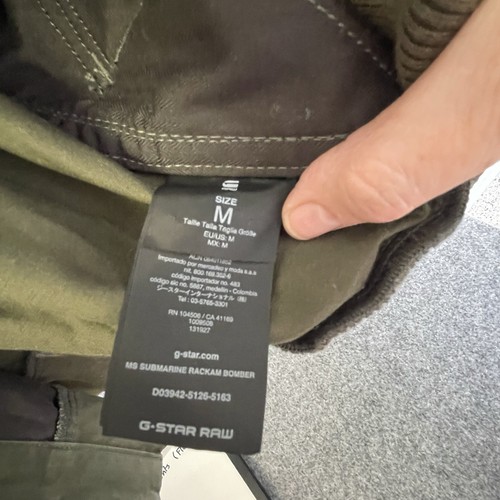 G-Star Raw Jacket Mens Size M Army Green Full Zip Military Cargo Pockets F001 - Picture 9 of 13