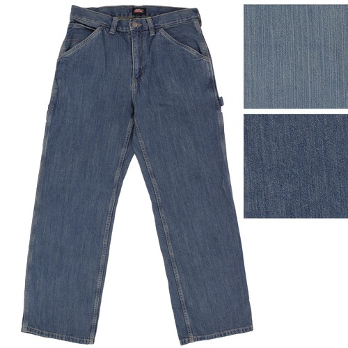 Dickies Carpenter Denim Jeans, Men's 8 Pocket Relaxed Straight Fit Pants