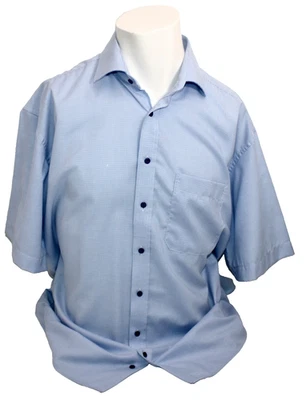 ETERNA! HERRENHEMD HERREN COMFORT FIT FREIZEITHEMD KURZARM HELLBLAU 43/17 NEU! - Bild 1 von 4