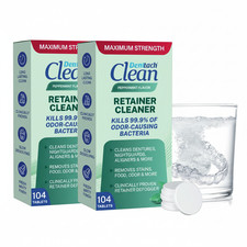 Denttach Retainer Cleaner Tablets 1 Year Supp...