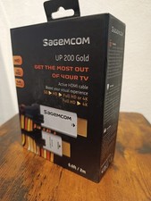 🔴 Sagemcom UP 200 Gold UPSCALER Bild SCALER HDMI Kabel 2m Gold ULTRA 4K Full HD