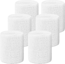 6 Pack 4 Inch Wrist Sweatbands Tennis Wrist Bands Absorbent Sweat Band for Men a