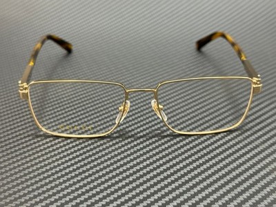 GUCCI GG1291O 002 Gold Havana Men's 55 mm Medium Eyeglasses | eBay