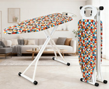 Lavandis Premium Ironing Board Large Lightweight Adjustable Height Wide 122x38cm
