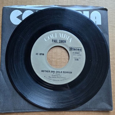 PAUL SIMON Mother And Child Reunion 45 7'' Record Vinyl Records