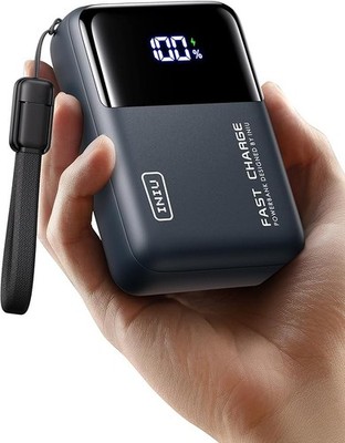 INIU Power Bank 25000mAh 100W Laptop Handy Externer Akku Schnellladegerät Blau