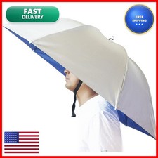 Bocampty 37 inch Umbrella Hat Hands Free Foldable UV Protection Fishing Hat