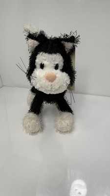 NWT CAT PLUSH TOY  BLACK AND WHITECAT WINDMILL TOYS SOFT TOY ABOUT 12  RETIRED