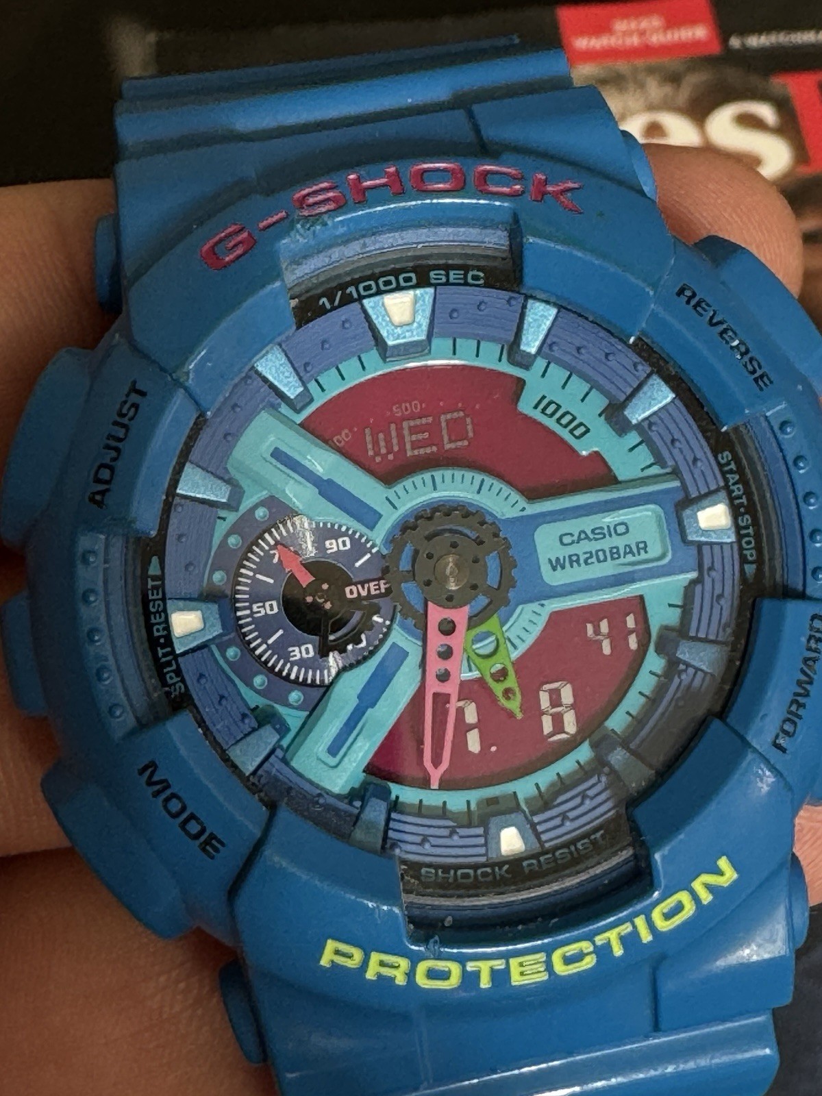 CASIO G-SHOCK Hyper Colors Blue x Pink GA-110HC-2AJF … - Gem