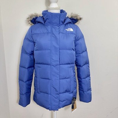 The North Face Women's Gotham Jacket Down Coat Indigo Plum Sz M NEW