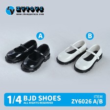 1/4 Mary Jane Doll Shoes Single Strap Magnetic Buckle Flat Shoes Fit BJD Doll
