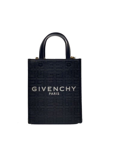 GIVENCHY Shoulder Bag Leather Blk Mini Vertical Used