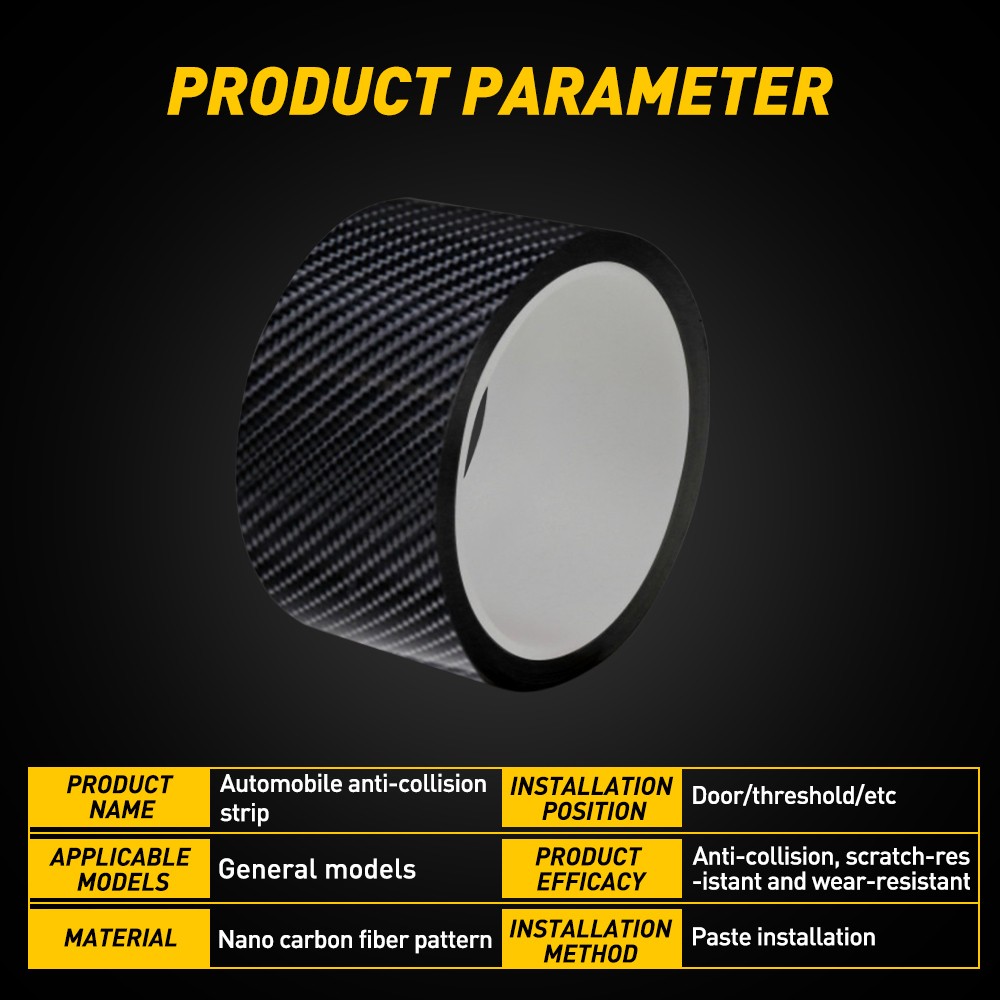 Scuff Sill Protector Car Plate AntiSticker Door Bumper Scratch Strip 10ft*4in