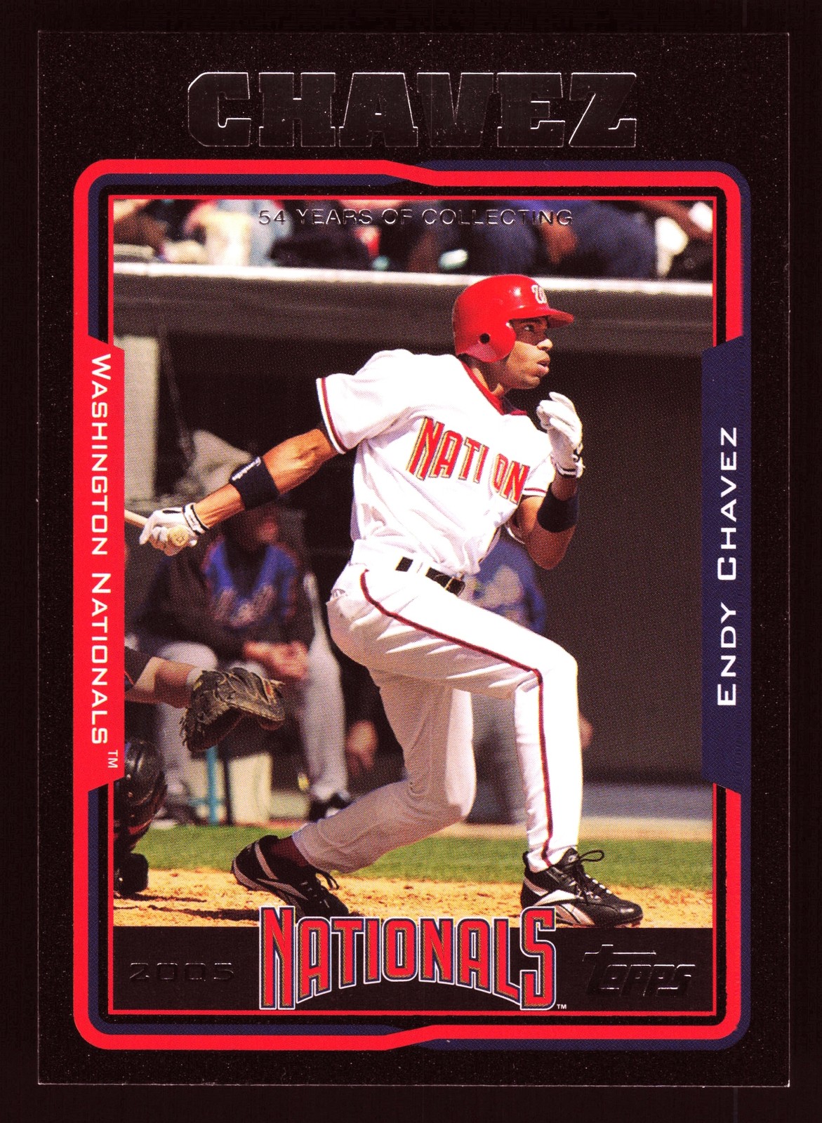 Endy Chavez Washington Nationals 2005 Topps Black #511 SN /54