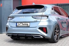 Gefräster Heckansatz Diffusor aus ABS passend für Kia Ceed CD, SK