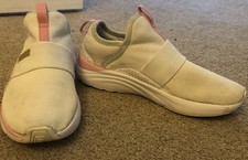 Scarpe da ginnastica bambino Puma Soft Sophia bianco/rosa/oro slip on UK 1,5