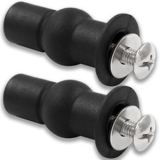 Moicstiy 2 Pcs Toilet Seat Hinges Screws Expanding 47mm 1.87 Inch , 2