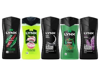 Lynx 3 in 1 All Day Fresh Shower Gels 225ml