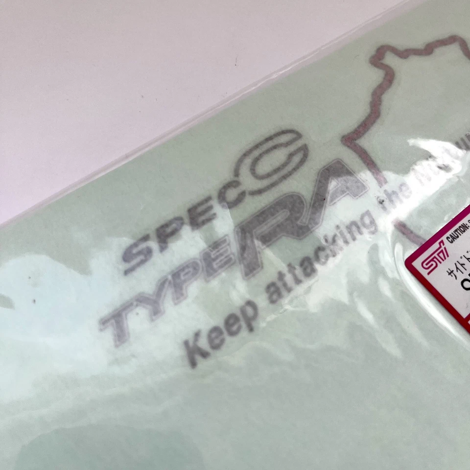 01-07 JDM Subaru WRX STI Especificación C Tipo RA Sigue atacando Nurburgring Calcomanía Original Foto 2 de 4