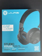 JLab Studio Wireless On-Ear Headphones - IFCHBASTUDIORBLK4