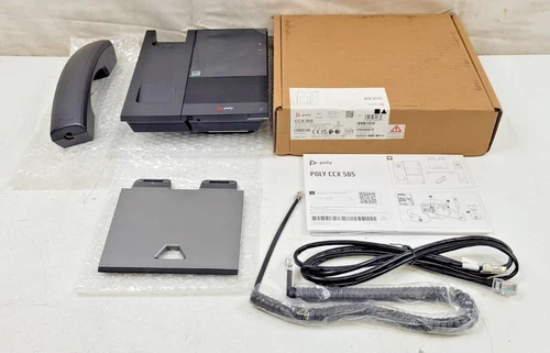 Poly CCX 505 Corded Corded/Cordless Bluetooth Wi-Fi Desktop IP Phone 82Z82AA