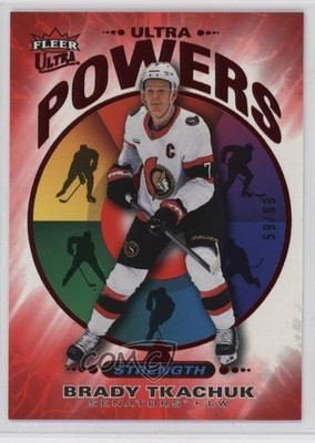 2025-26 Upper Deck Fleer Ultra Power Red 59/99 Brady Tkachuk #UP18of25 0c1o