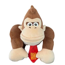 Donkey Kong 8" Plush Sanei Super Mario All Star Collection EUC