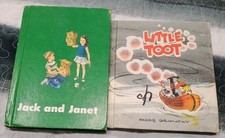 Vtg Children Books Jack And Janet (1966) And Little Toot (1939)  Hardback