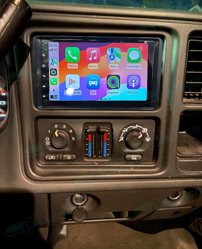 For 2007 Chevrolet 1500 2500 3500 Classic Android 14 Apple Carplay Stereo Radio - Image 2 of 4