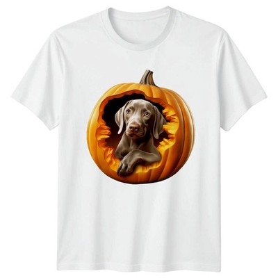 Weimaraner Hund im Kürbis T-Shirt Weimaraner Halloween Halloween