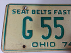 4 OHIO LICENSE PLATES 1973 & 1974 (w/ Envelope) G55K 2 PAIR Consecutive Years — photo 7