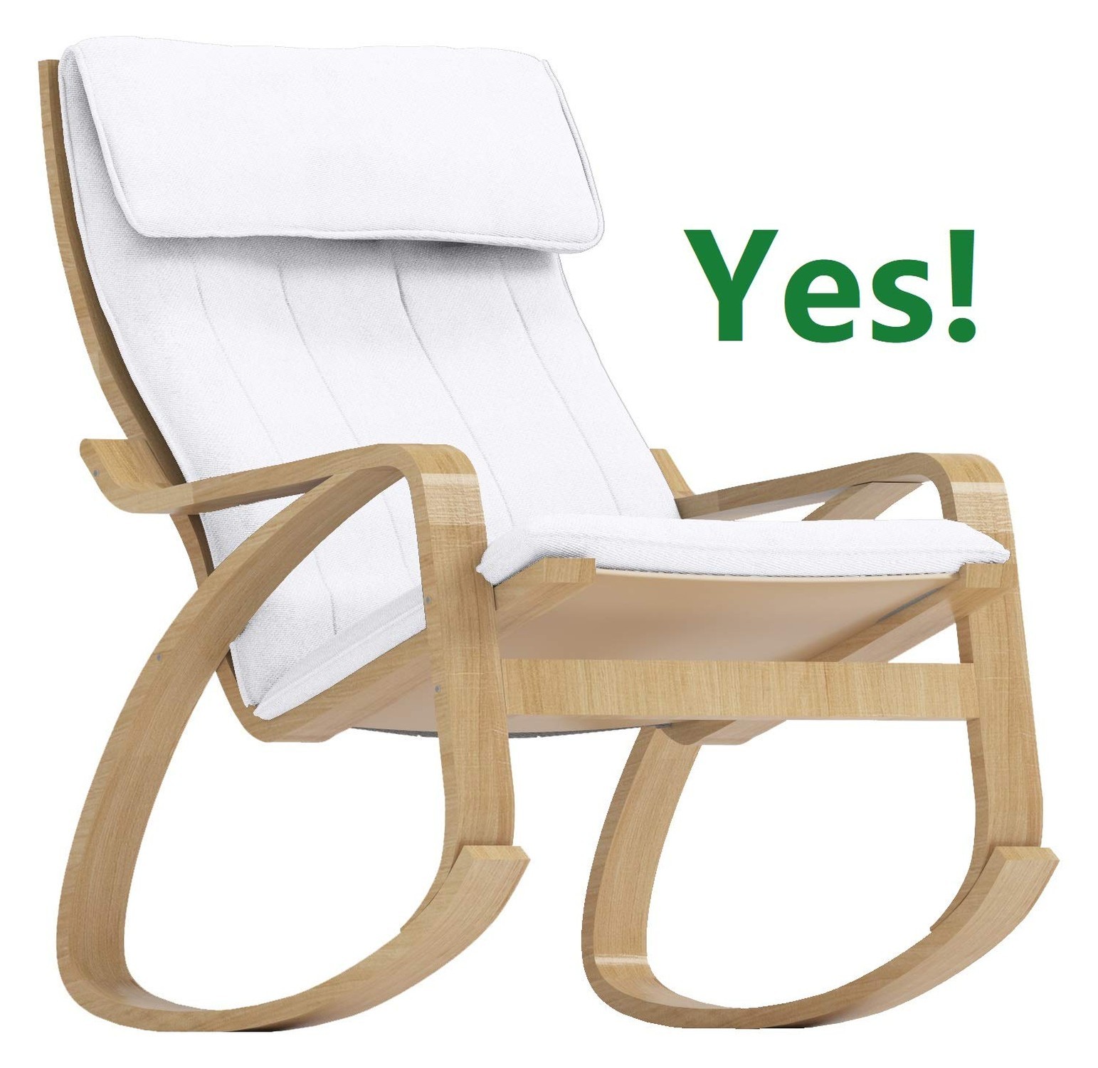 The Duable Poang Chair Cover Replacement is Custom Made Compatible for IKEA P...