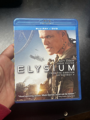Elysium (2013, Blu-ray + DVD, VG)