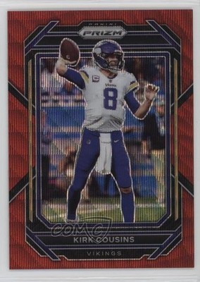 2022 Panini Prizm Red Wave Prizm 89/149 Kirk Cousins #187 1o4j